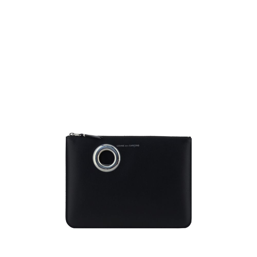 Comme Des Garçons Black Calf Leather Bos Taurus Wallet | Regal Royce