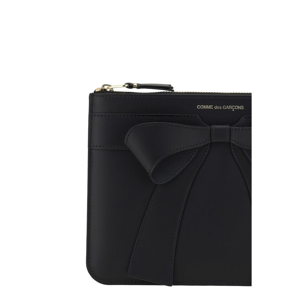 Comme Des Garçons Black Calf Leather Bos Taurus Wallet | Regal Royce