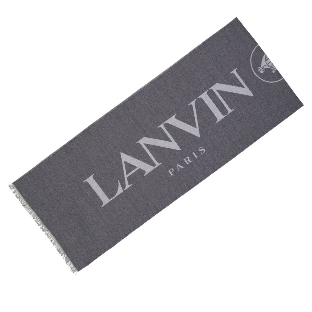 Lanvin Gray Silk Scarf | Regal Royce