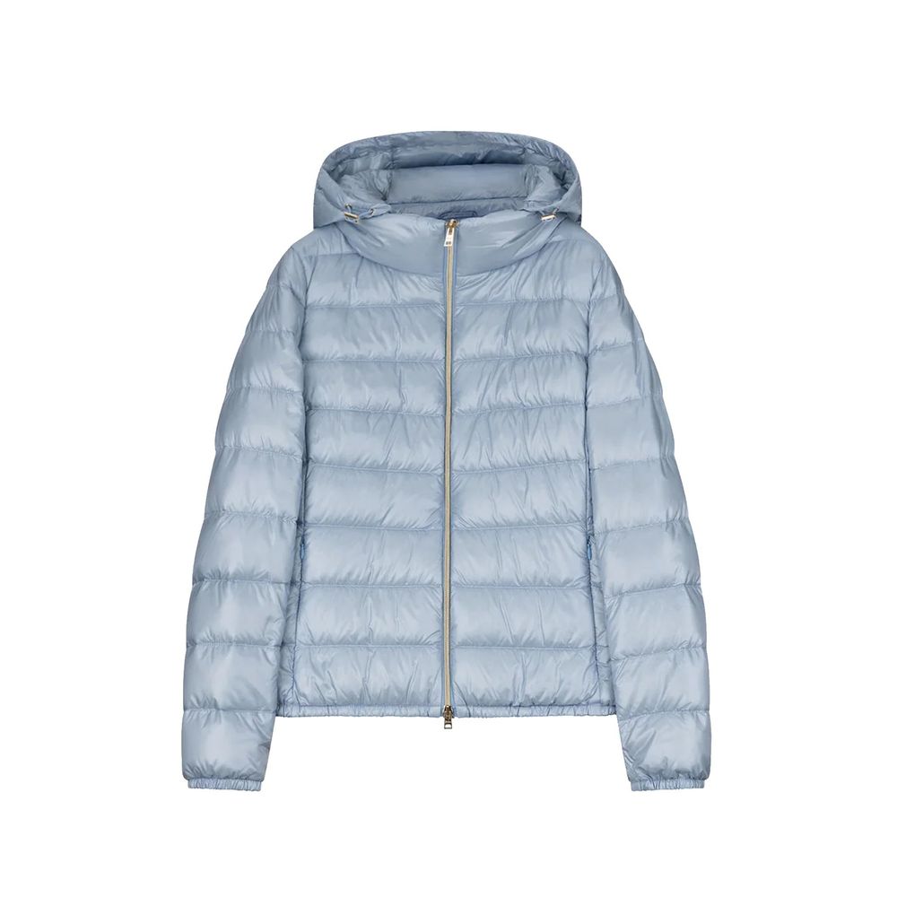Herno Blue Polyamide Full-Length Jacket | Regal Royce