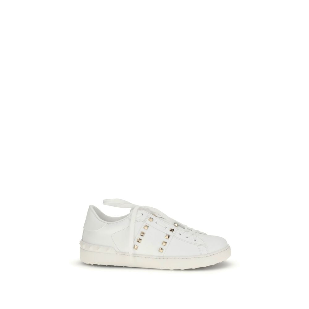 Valentino Garavani White Calf Leather Bos Taurus Low Top Sneakers | Regal Royce