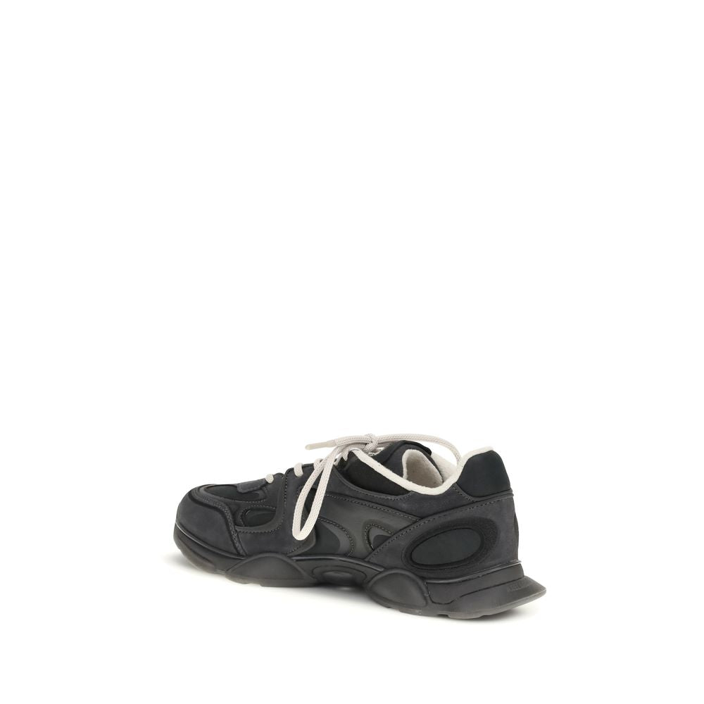 Axel Arigato Black Calf Leather Bos Taurus Chunky Sneakers | Regal Royce