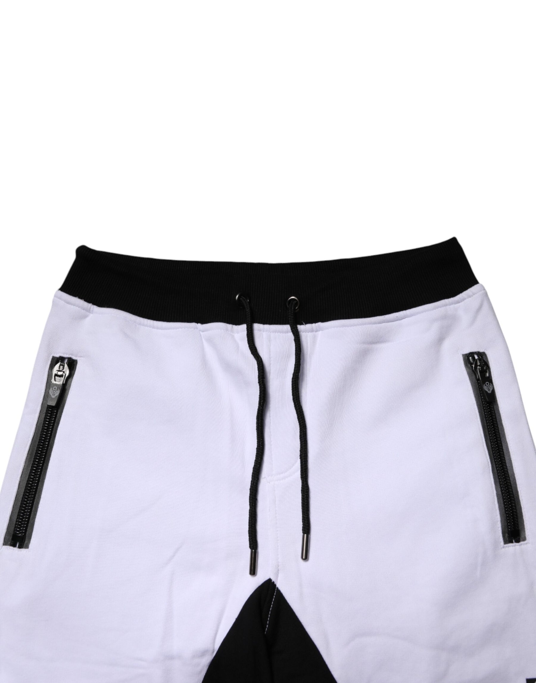 Frankie Morello Black White Skinny Jogger Sweatpants Pants | Regal Royce