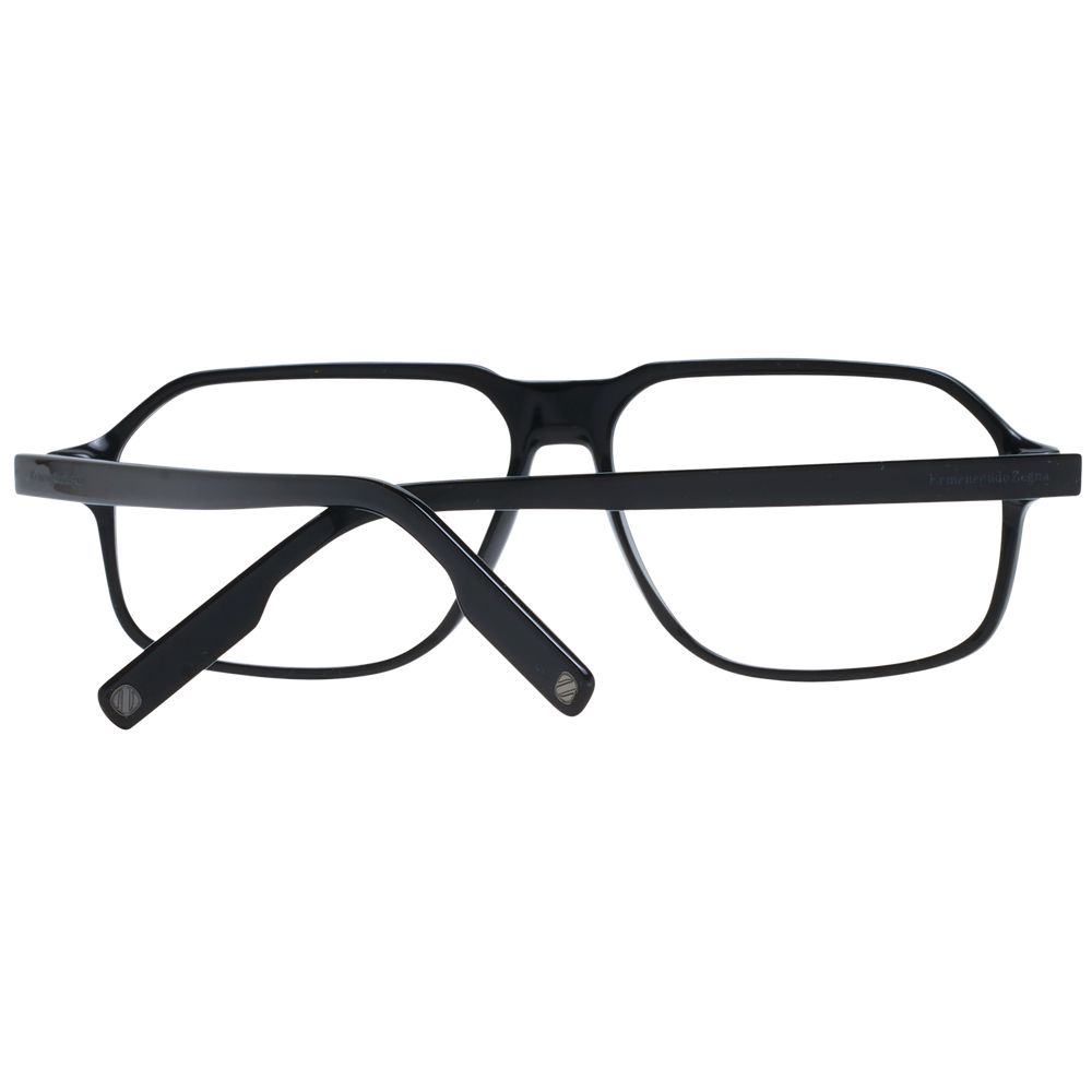 Ermenegildo Zegna Black Plastic Glasses (Frames) | Regal Royce