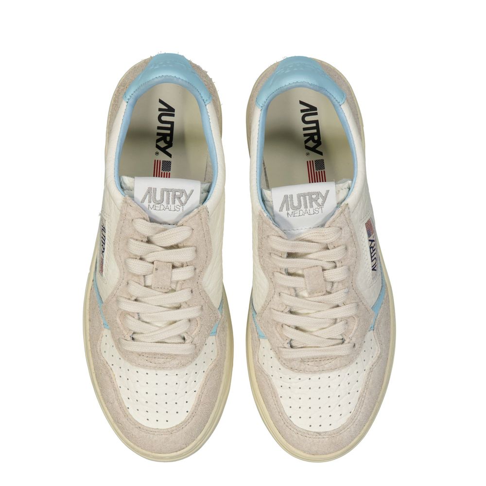 Autry White Leather Low Top Sneakers | Regal Royce