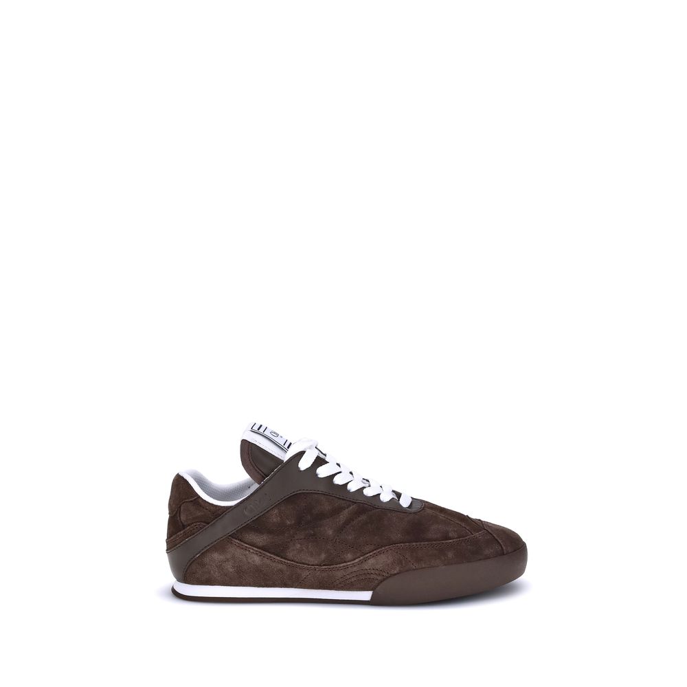 Chloé Brown Calf Leather Bos Taurus Low Top Sneakers | Regal Royce