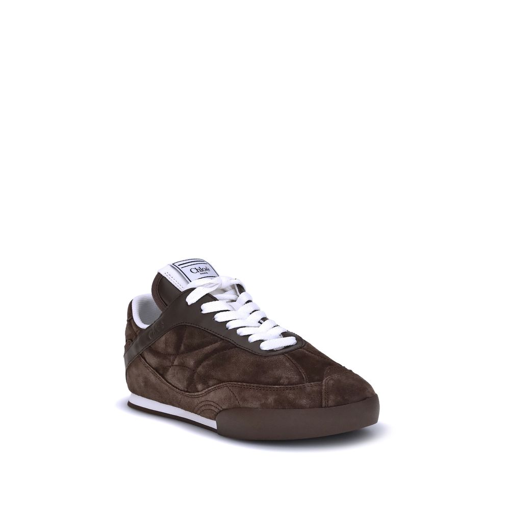 Chloé Brown Calf Leather Bos Taurus Low Top Sneakers | Regal Royce