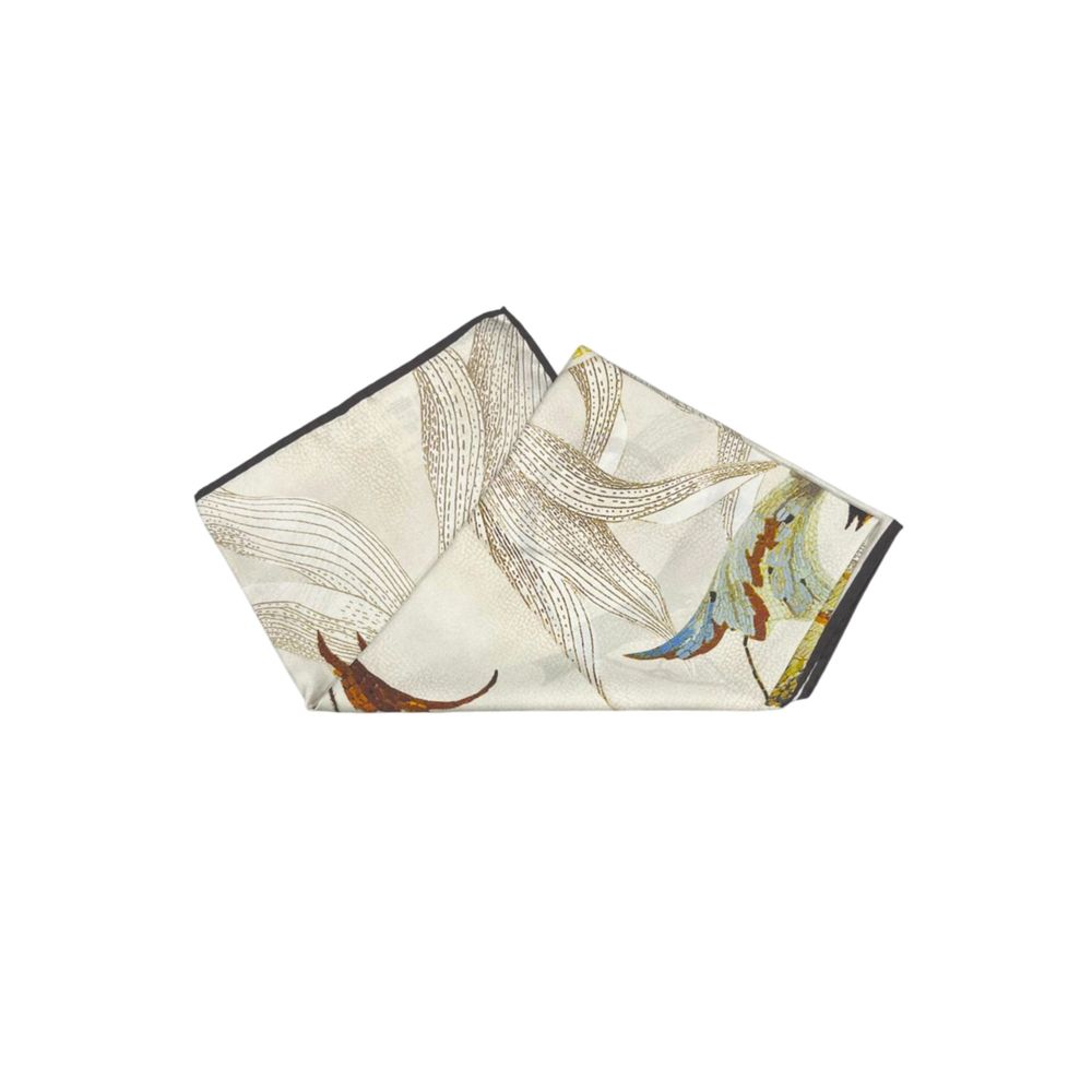 Borbonese White Silk Women Scarf | Regal Royce
