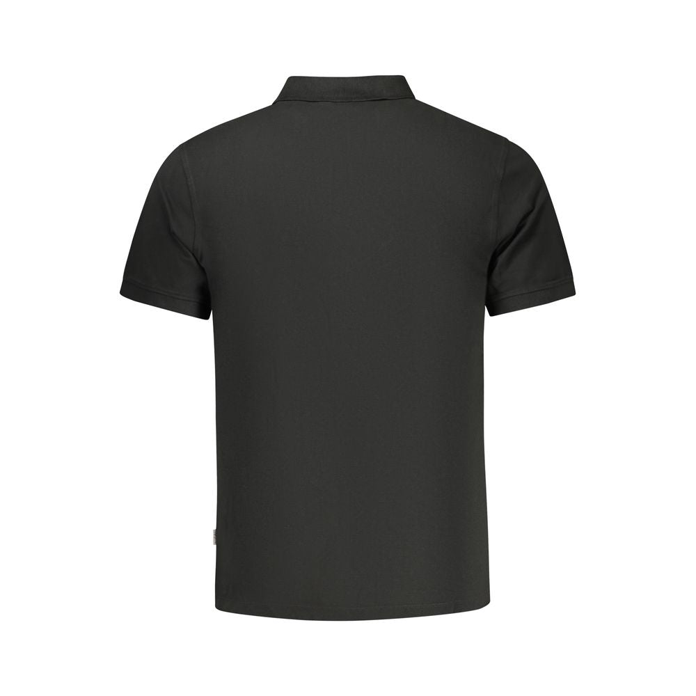 Pepe Jeans Black Cotton Men's Polo Shirt | Regal Royce