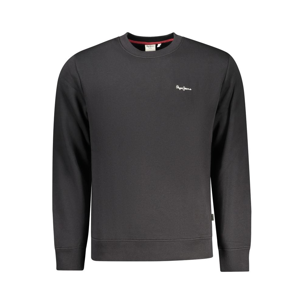 Pepe Jeans Black Polyester Men's Sweatshirt | Regal Royce