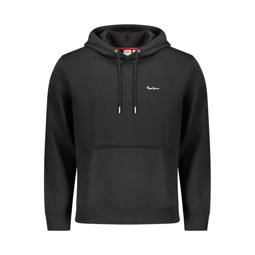 Pepe Jeans Black Polyester Men's Sweatshirt | Regal Royce
