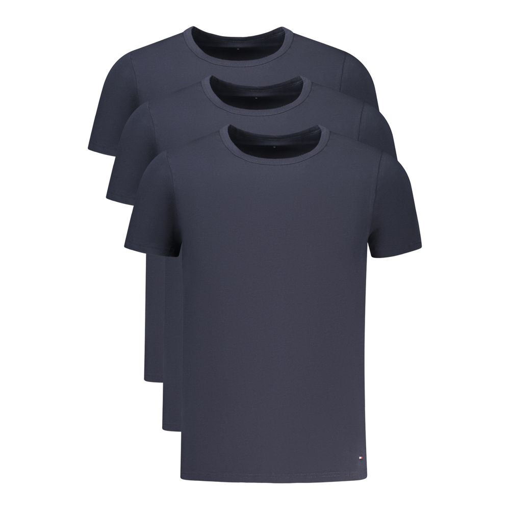 Tommy Hilfiger Blu Cotton Men T-Shirt | Regal Royce