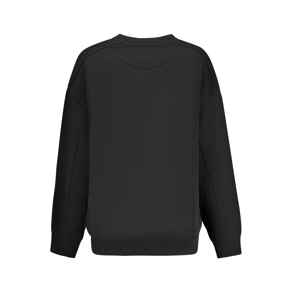 Guess Jeans Black Cotton Women Sweatshirt | Regal Royce