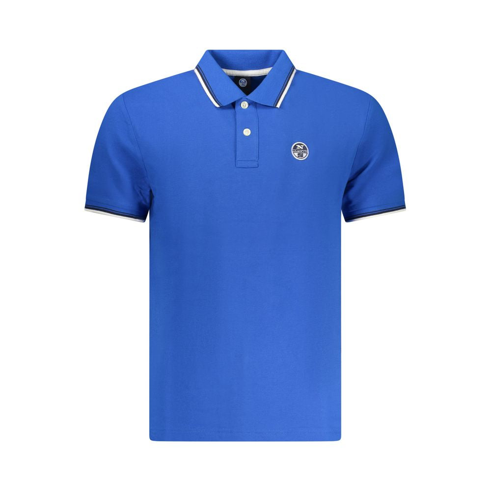 North Sails Blue Cotton Men Polo Shirt | Regal Royce