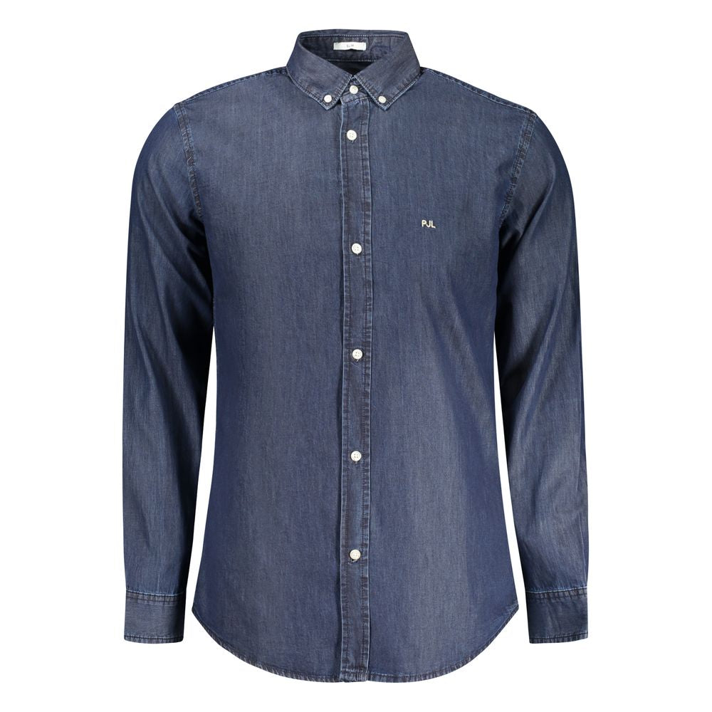 Pepe Jeans Blu Cotton Men Shirt | Regal Royce
