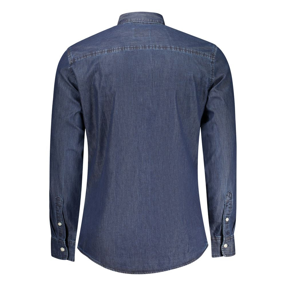 Pepe Jeans Blu Cotton Men Shirt | Regal Royce
