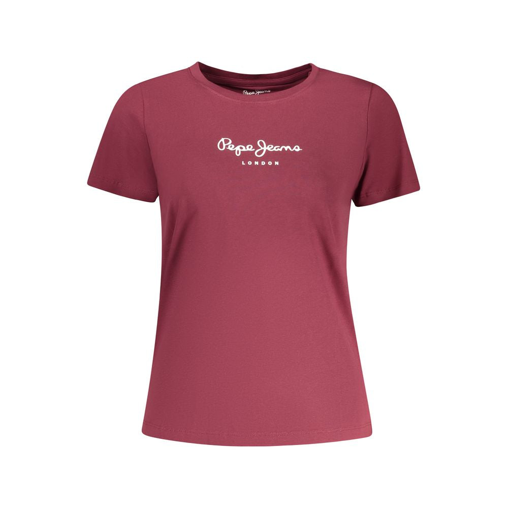 Pepe Jeans Rosso Cotton Women T-Shirt | Regal Royce