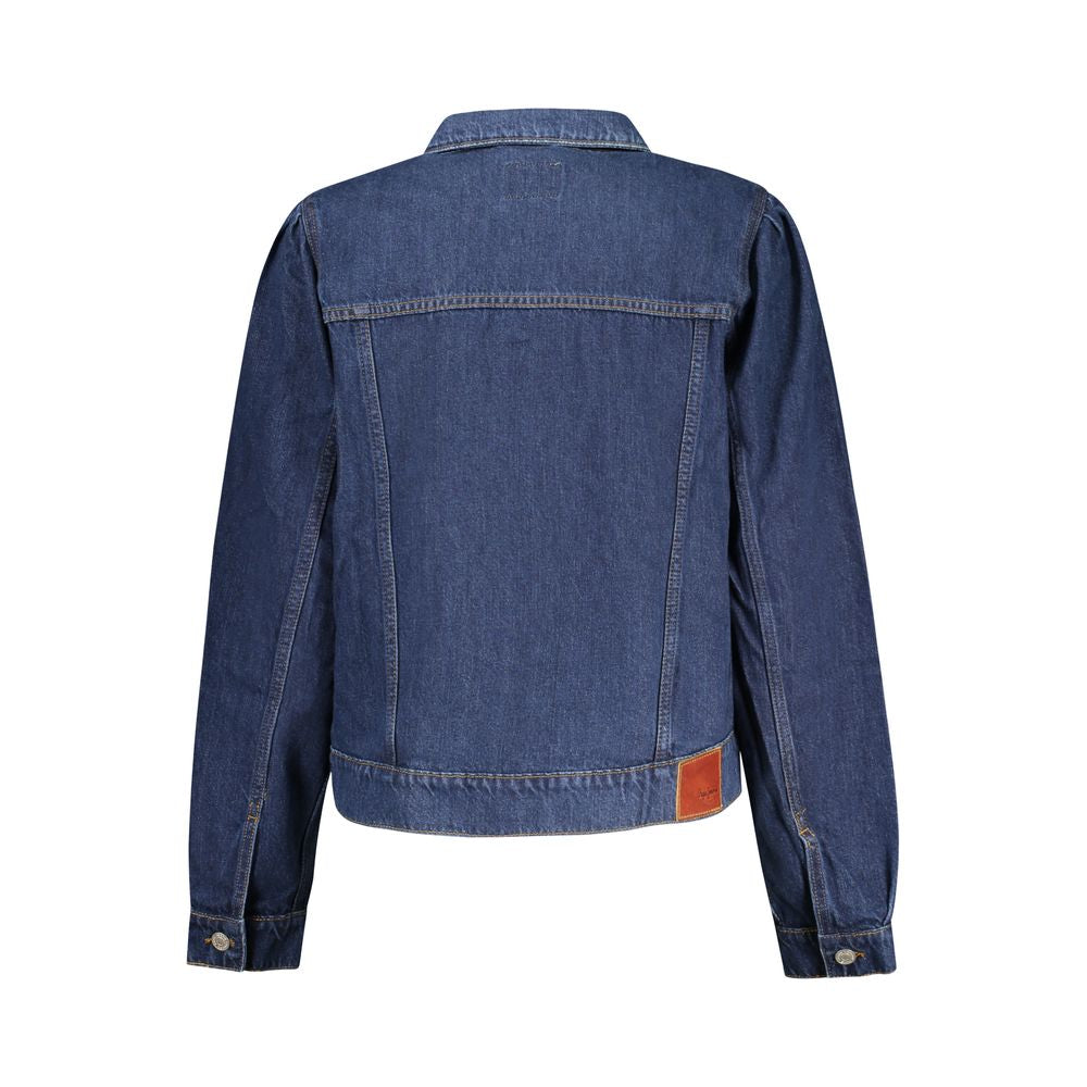 Pepe Jeans Blu Cotton Women Jacket | Regal Royce