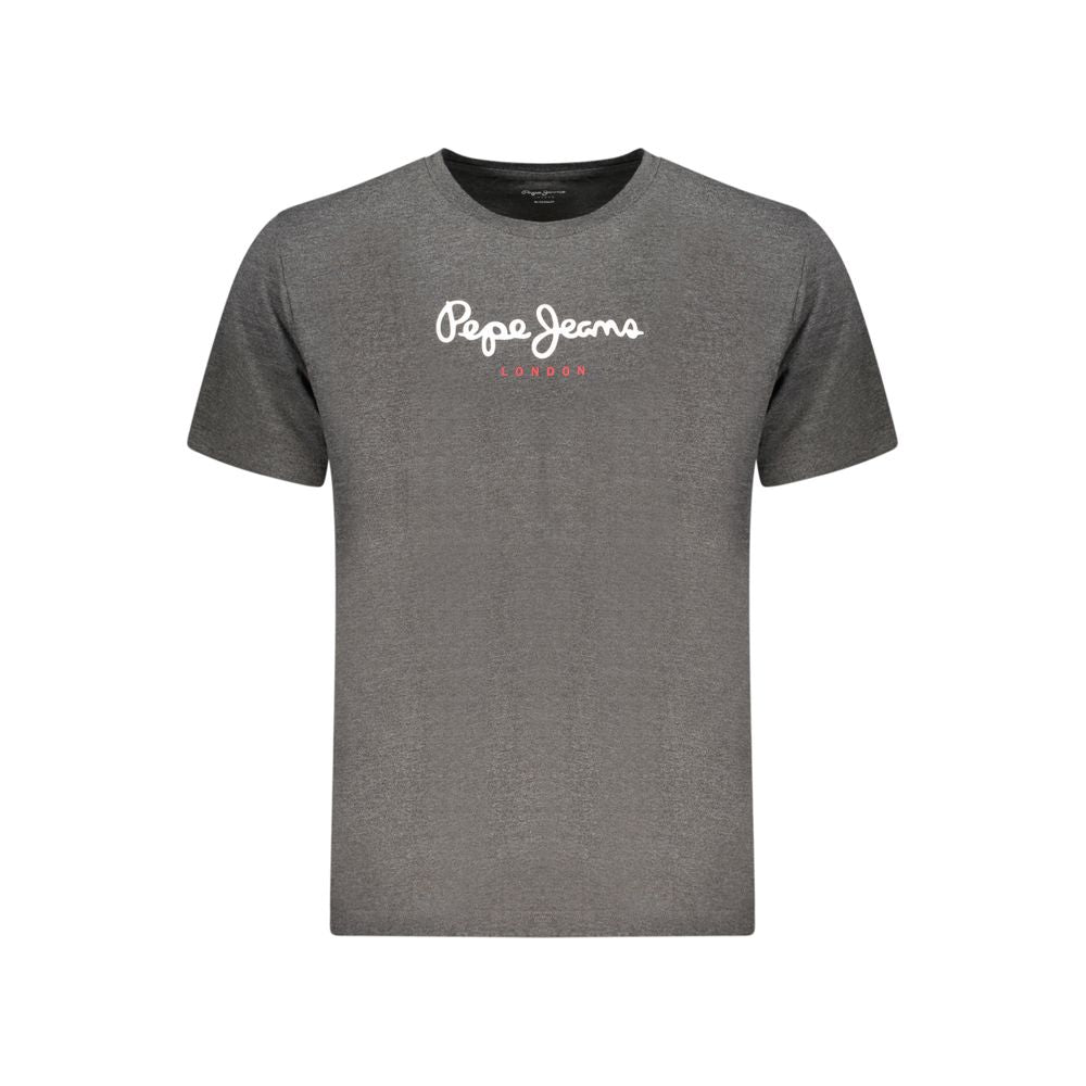 Pepe Jeans Grigio Cotton Men T-Shirt | Regal Royce