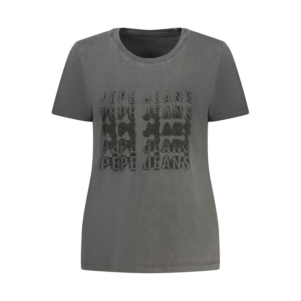 Pepe Jeans Nero Cotton Women T-Shirt | Regal Royce