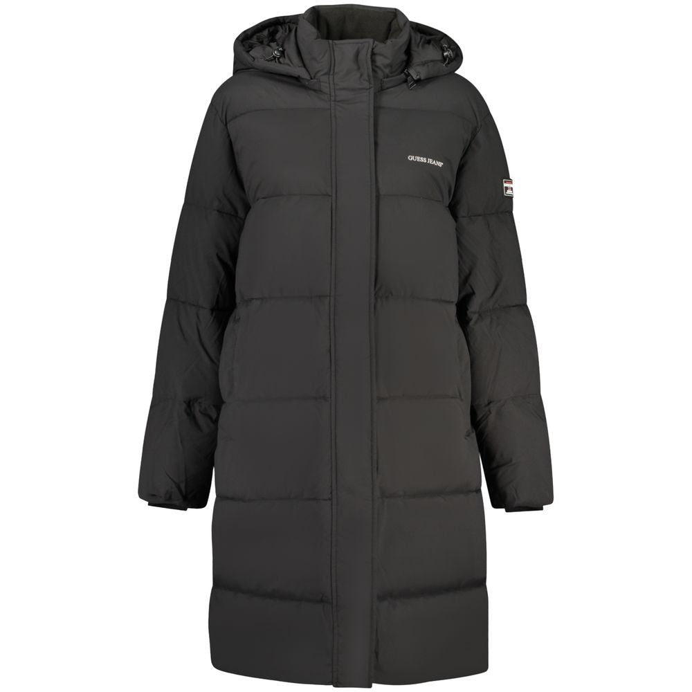 Guess Jeans Black Polyester Women's Jacket | Regal Royce