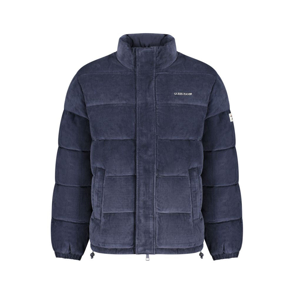 Guess Jeans Blue Polyester Men's Jacket | Regal Royce