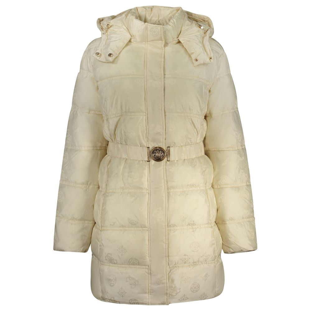 Guess Jeans Beige Poliammide Women's Jacket | Regal Royce