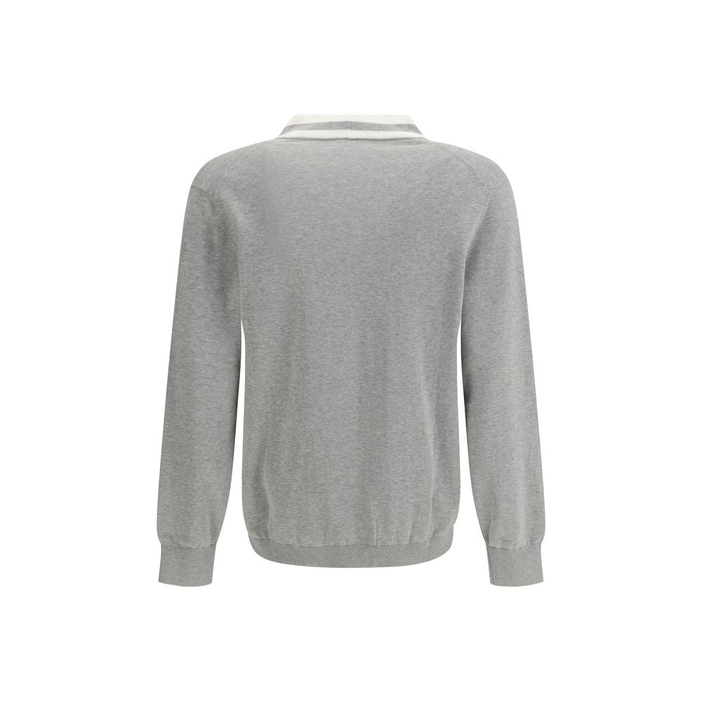 Brunello Cucinelli Gray Cotton Cardigan | Regal Royce