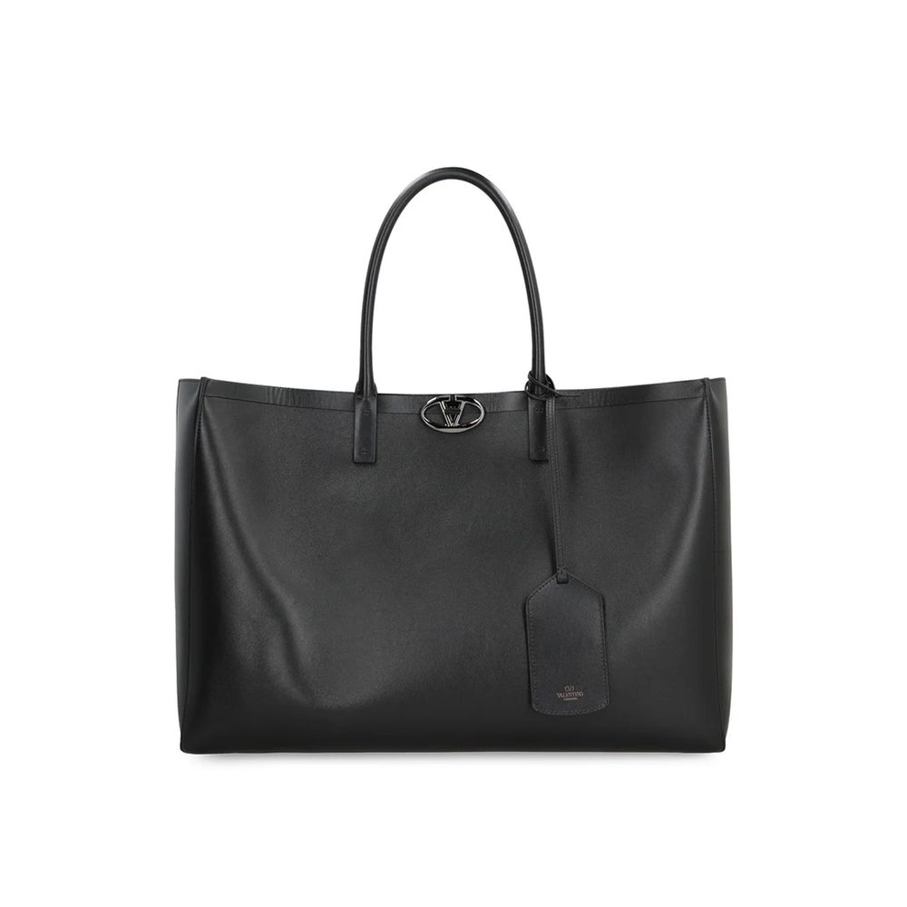 Valentino Garavani Black Calfskin Tote Bag | Regal Royce