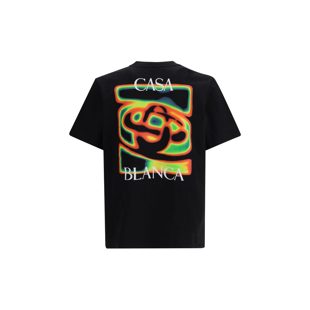 Casablanca Black Cotton T-Shirt | Regal Royce