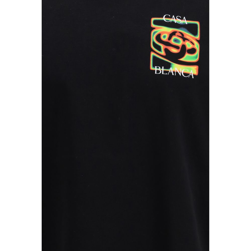 Casablanca Black Cotton T-Shirt | Regal Royce