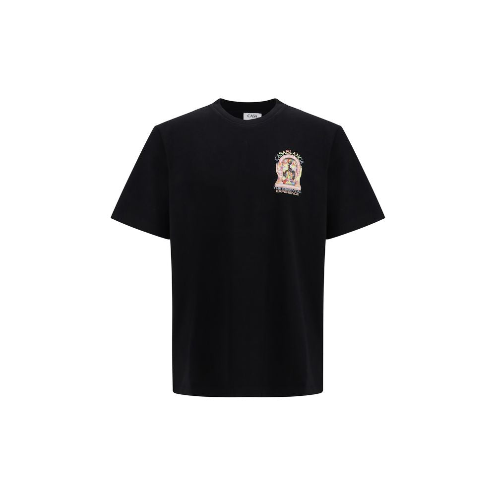 Casablanca Black Cotton T-Shirt | Regal Royce