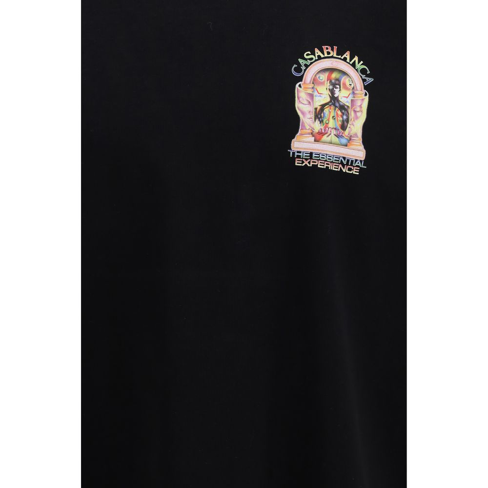 Casablanca Black Cotton T-Shirt | Regal Royce