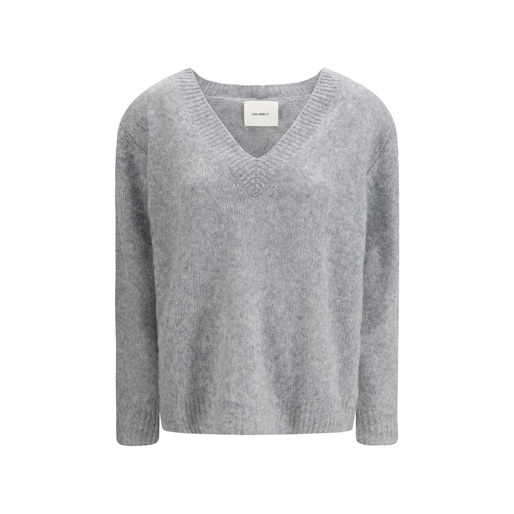 Lisa Yang Gray Cashmere Sweatshirt | Regal Royce