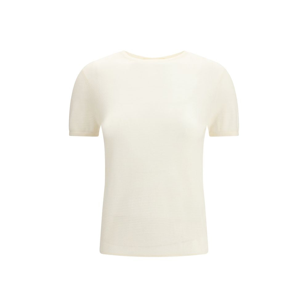 Lisa Yang White Cashmere T-Shirt | Regal Royce
