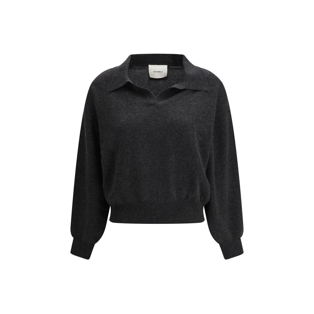 Lisa Yang Gray Cashmere Sweatshirt | Regal Royce