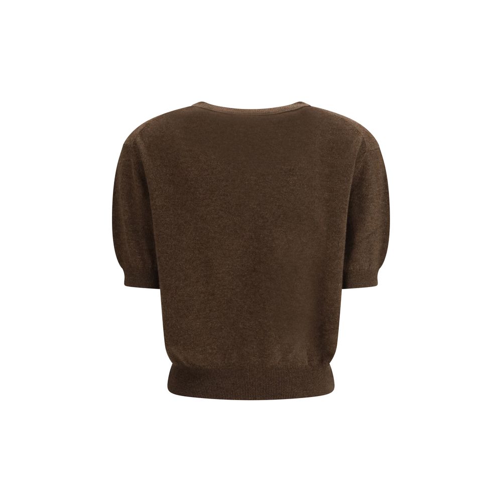 Lisa Yang Brown Fleece Wool T-Shirt | Regal Royce