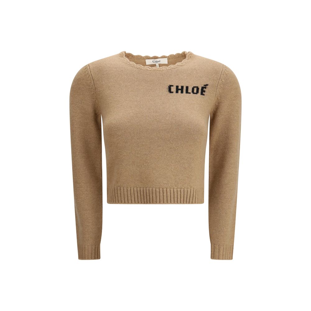 Chloé Brown Wool Sweatshirt | Regal Royce