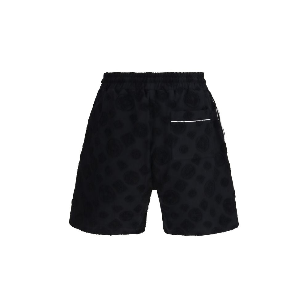 Casablanca Black Cotton Bermuda Shorts | Regal Royce