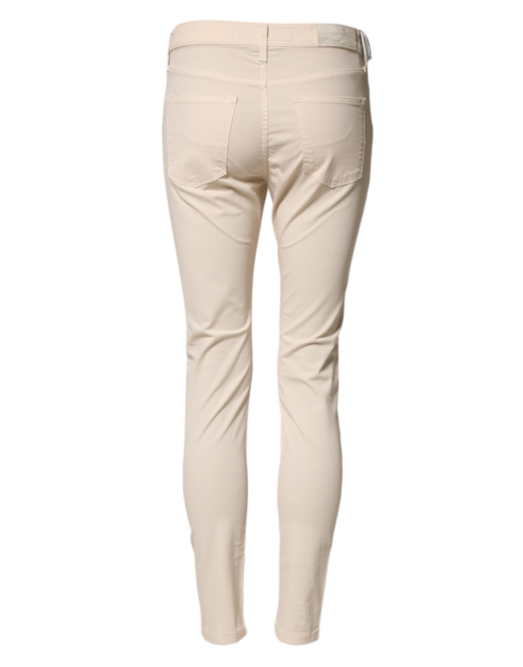 Jacob Cohen Beige Mid Waist Skinny Fit Denim Trouser Jeans | Regal Royce