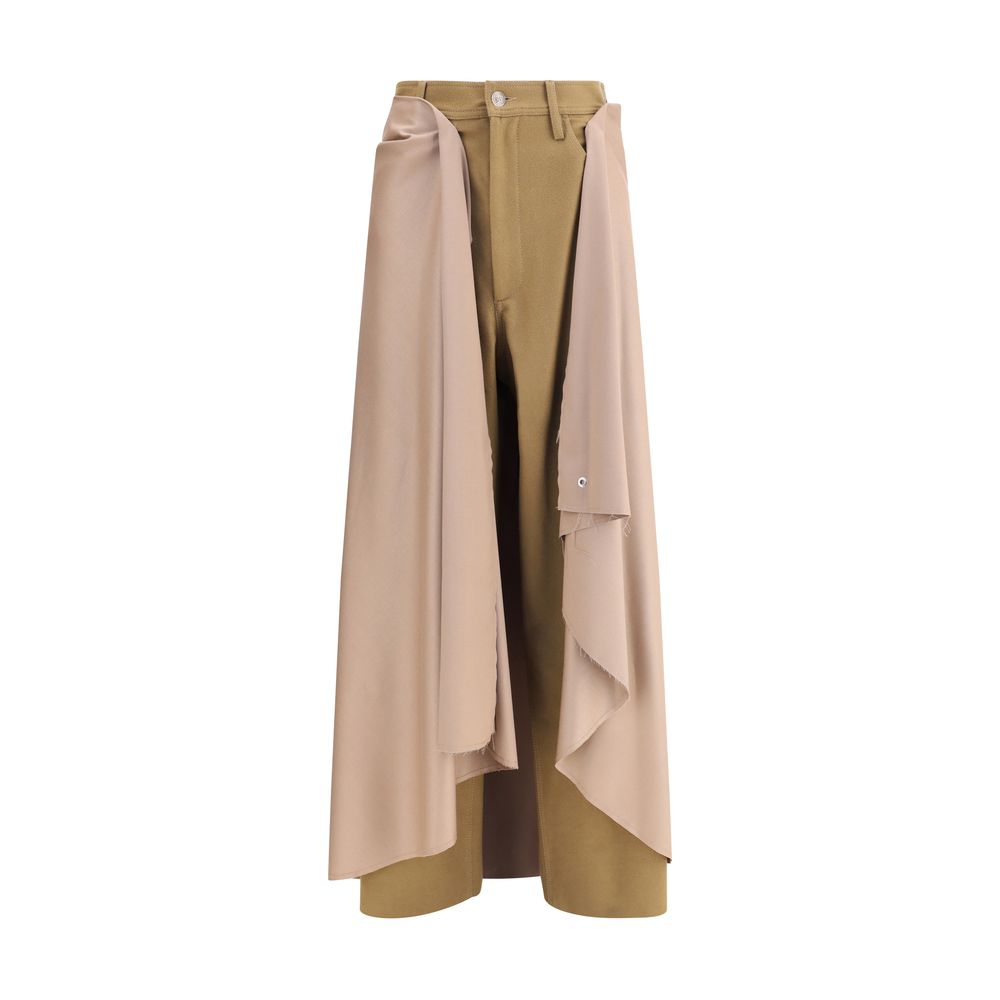 MARBELL Beige Wool Athletic Pants | Regal Royce