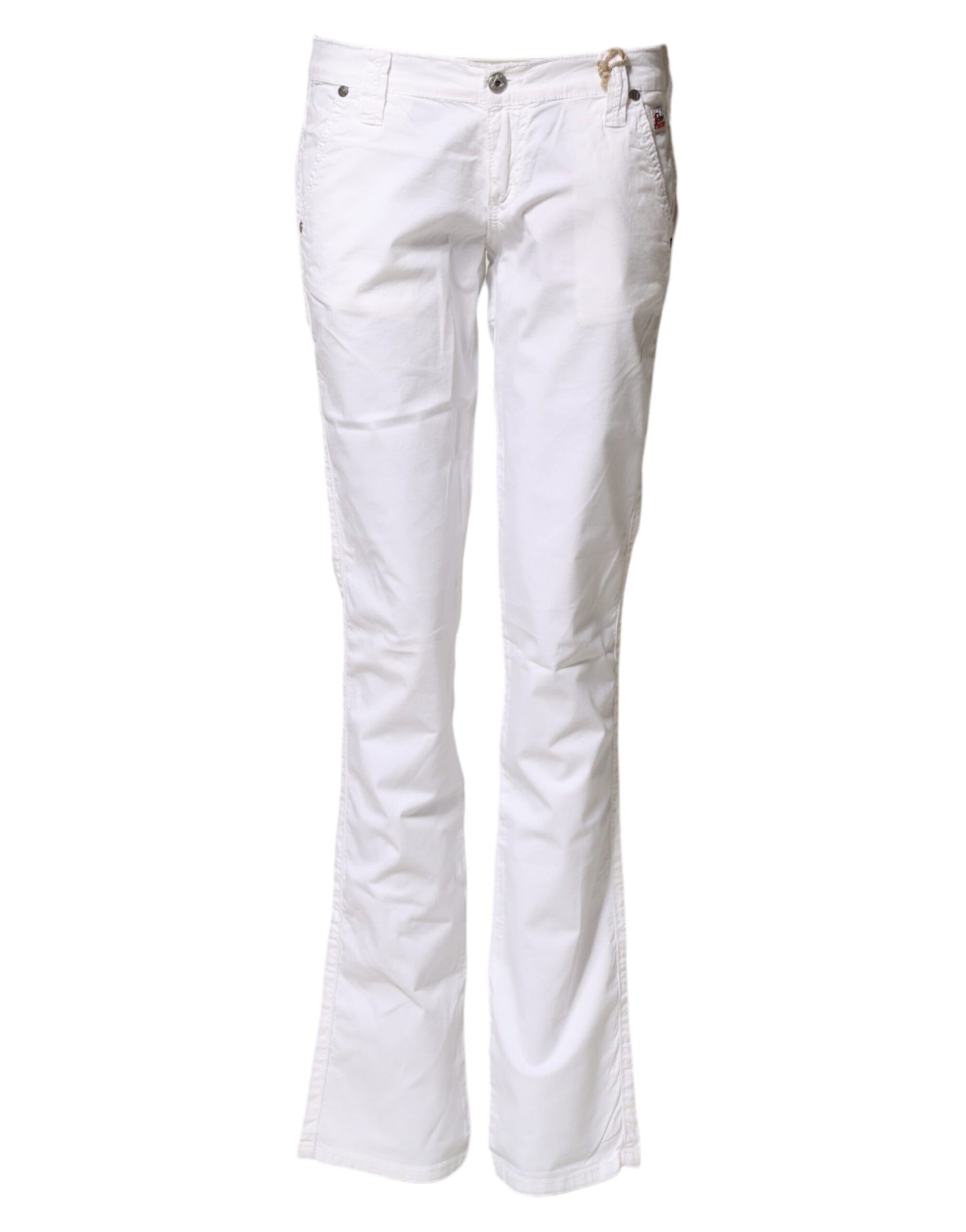 Roy Roger's White Low Waist Bootcut Flared Denim Trouser Jeans | Regal Royce