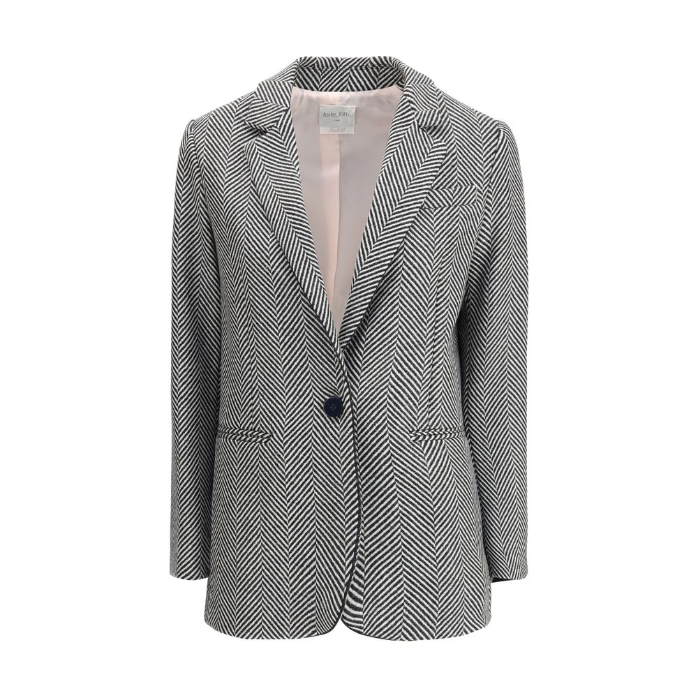 Forte_Forte Multicolor Fleece Wool Coat | Regal Royce
