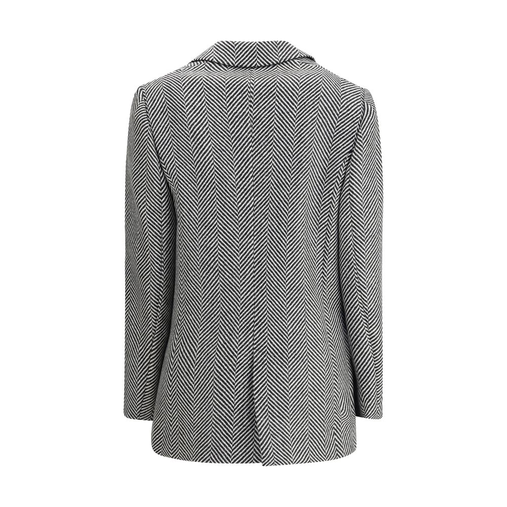 Forte_Forte Multicolor Fleece Wool Coat | Regal Royce