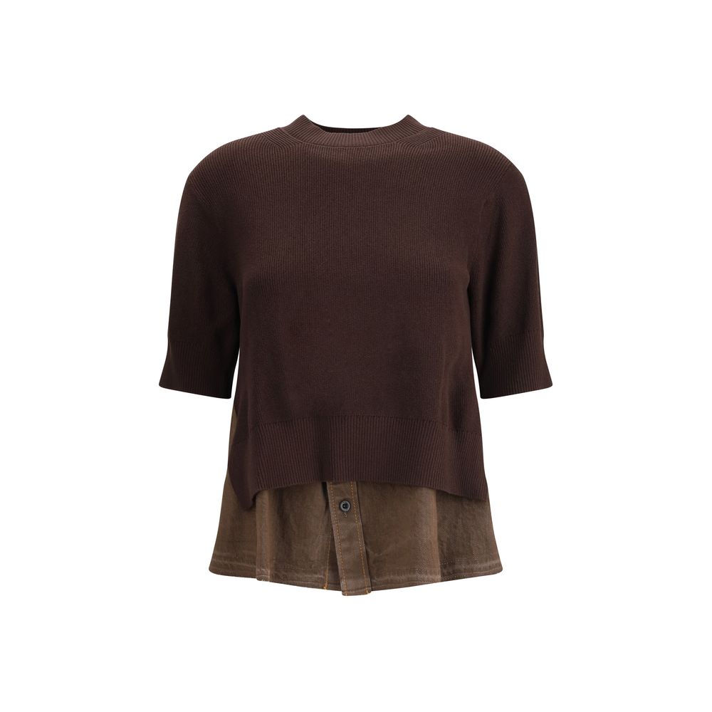 Sacai Blue Cotton Sweatshirt | Regal Royce