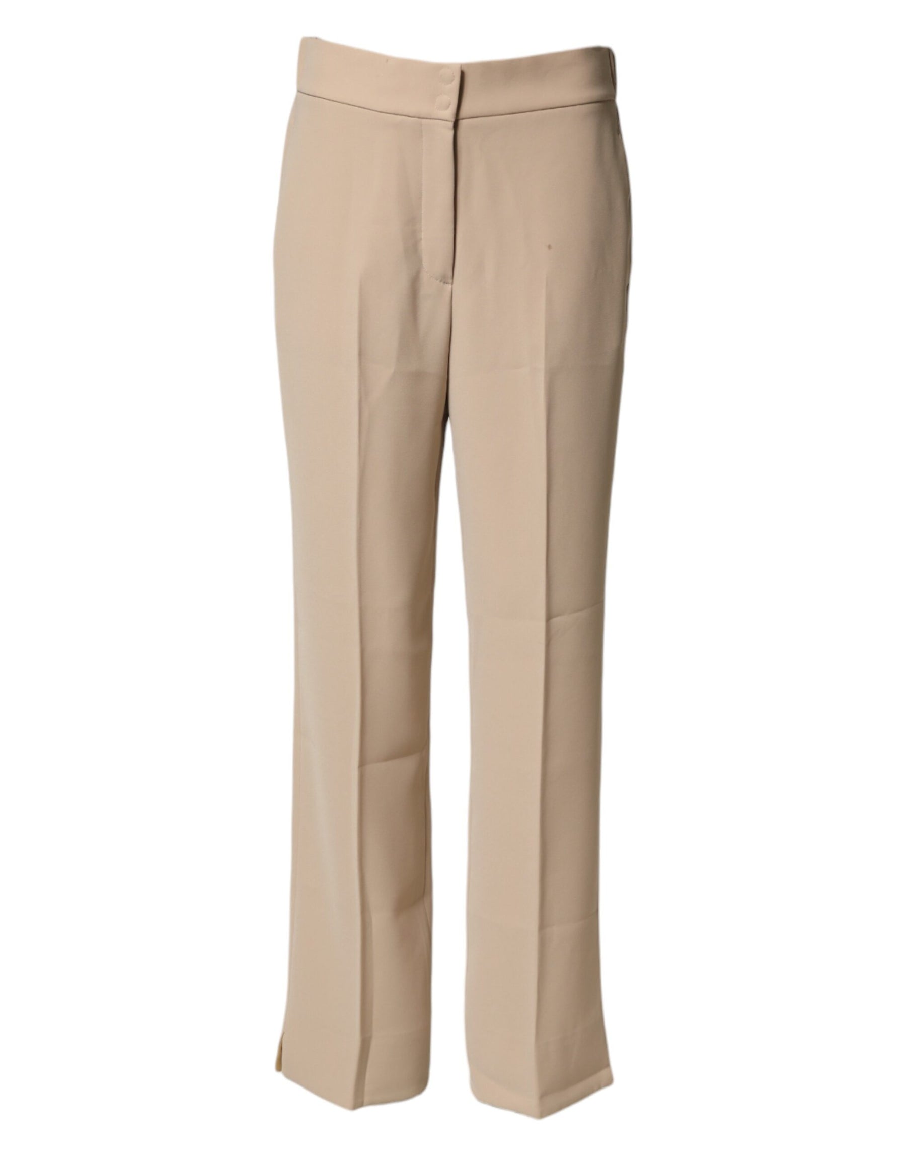 Emporio Armani Beige High Waist Straight Chino Trouser Pants | Regal Royce