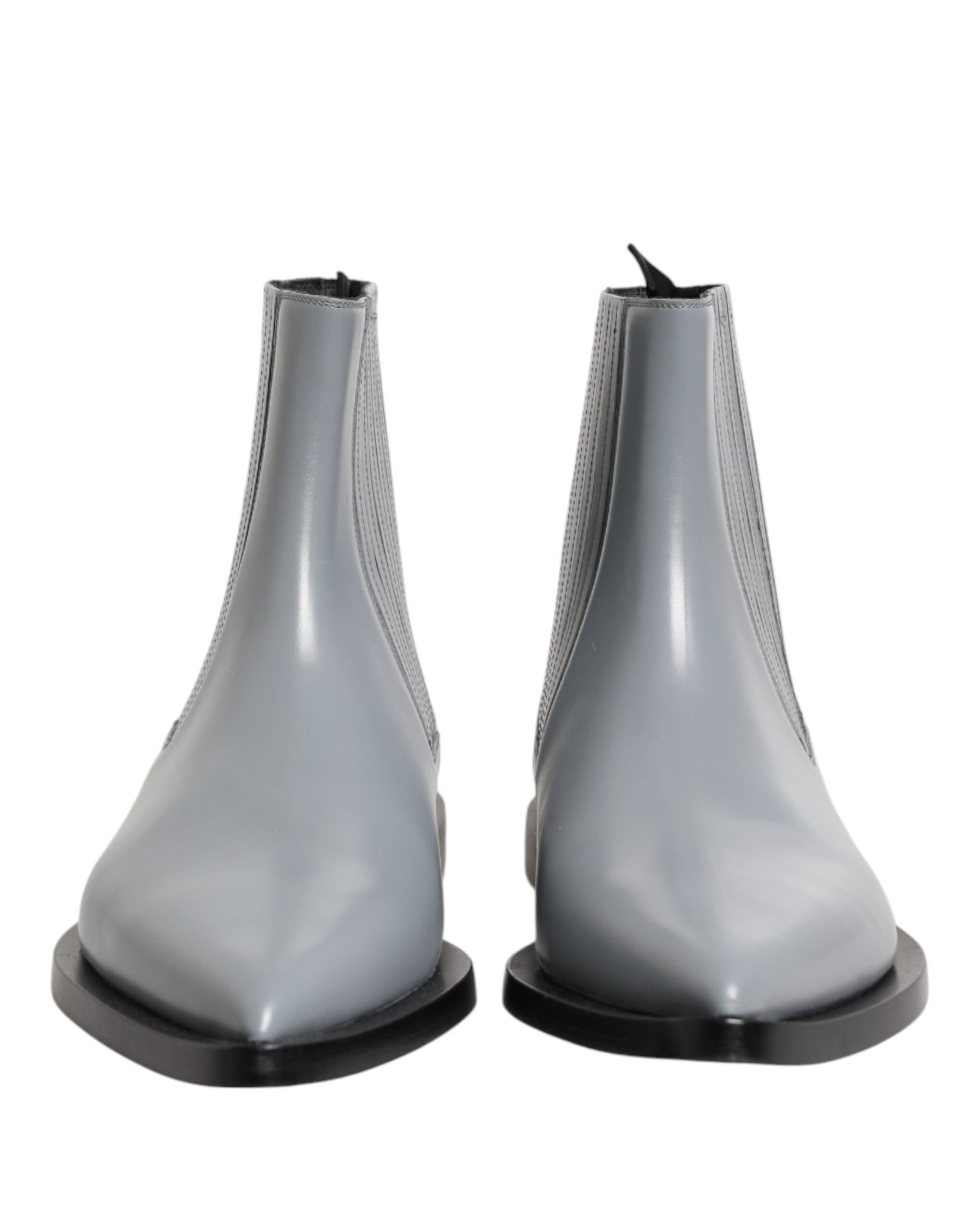 Dolce & Gabbana Light Gray Chelsea Short Ankle Boots Shoes | Regal Royce