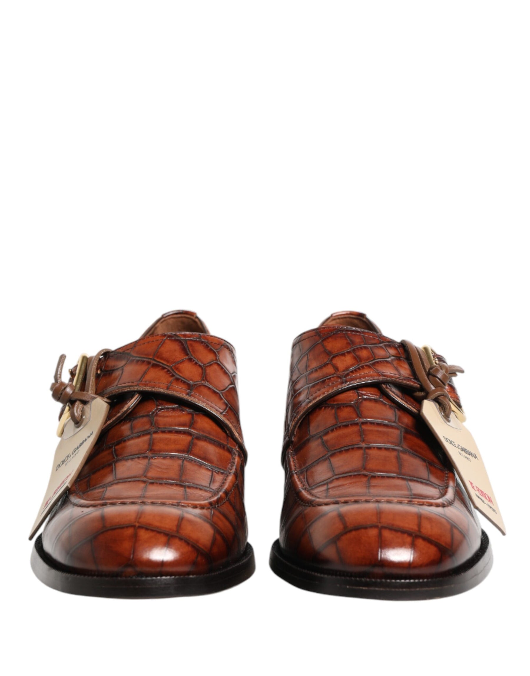 Dolce & Gabbana Brown Lace Up Leather Derby Dress Men Shoes | Regal Royce