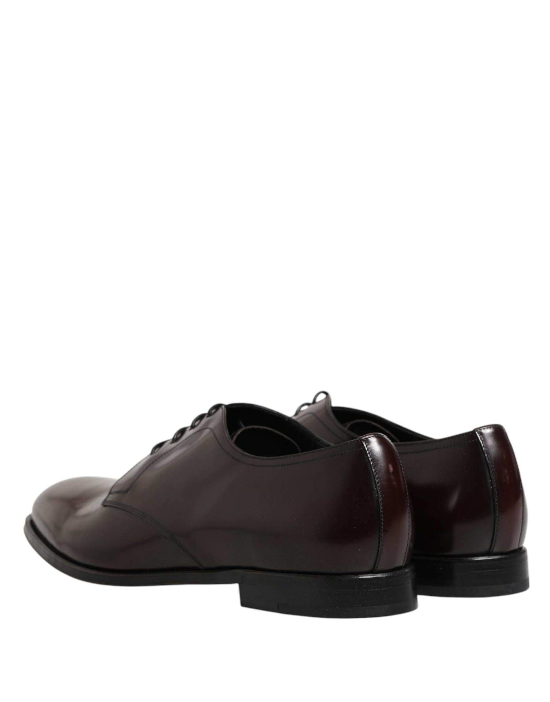 Dolce & Gabbana Black Lace Up Leather Dress Derby Men Shoes | Regal Royce