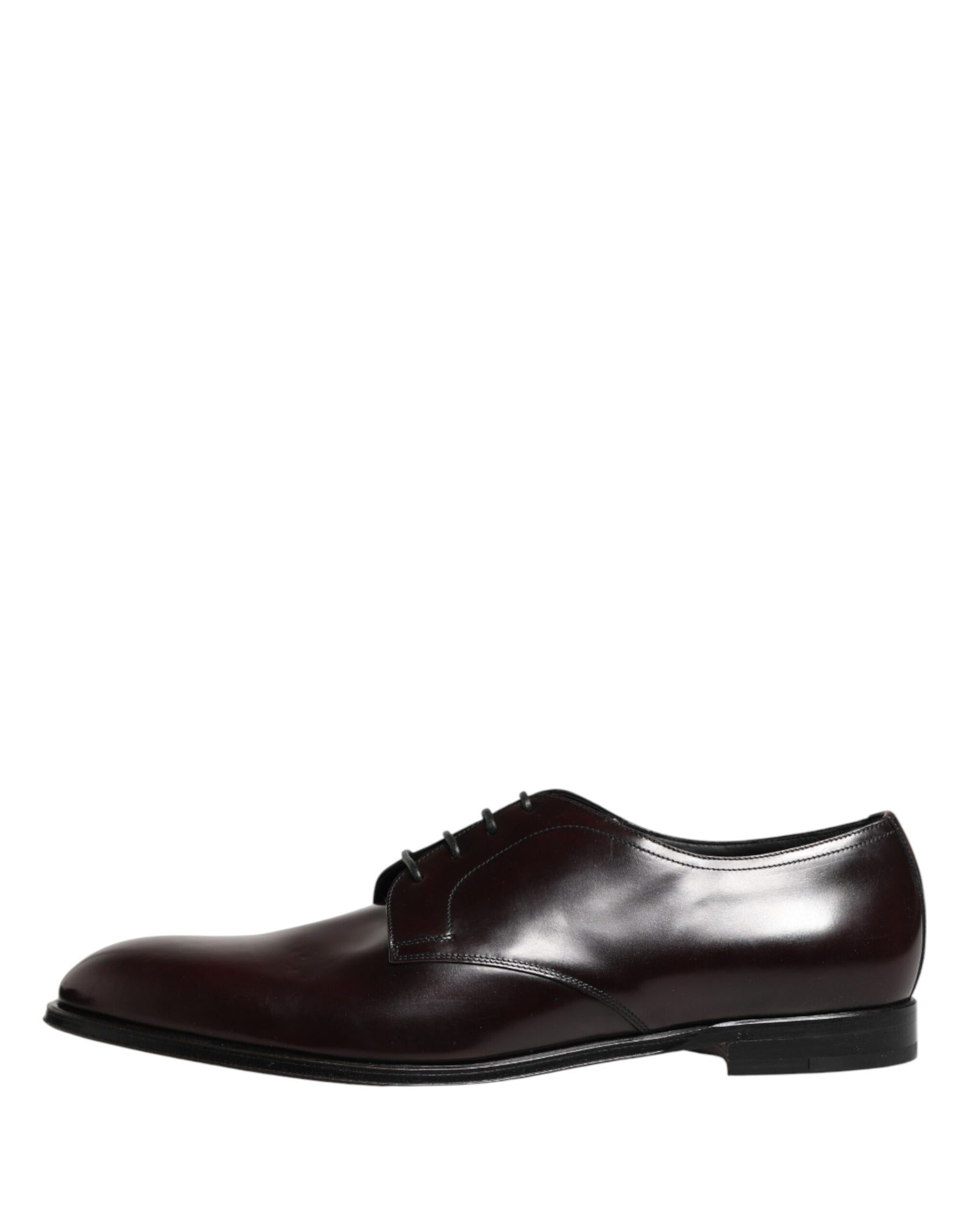 Dolce & Gabbana Black Lace Up Leather Dress Derby Men Shoes | Regal Royce